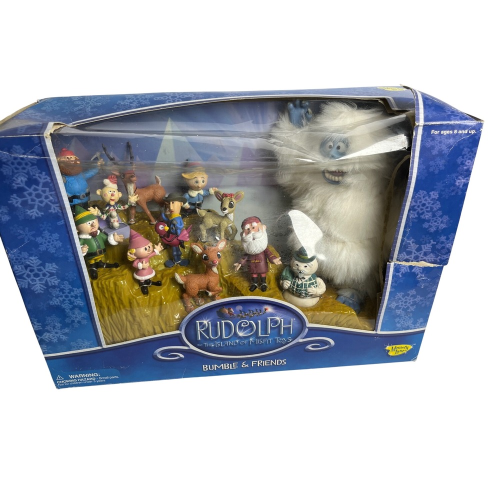 Rudolph Island of Misfit Toys Bumble & Friends Figure Set 2002 Y2K Kidcore